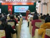 Ông Trần Kỳ Hậu – Giám đốc TTYT thành phố Quy Nhơn – Phó Trưởng Ban chỉ đạo công tác DS-KHHGĐ thành phố phát biểu tại Hội nghị  (Ảnh Thùy Vy)