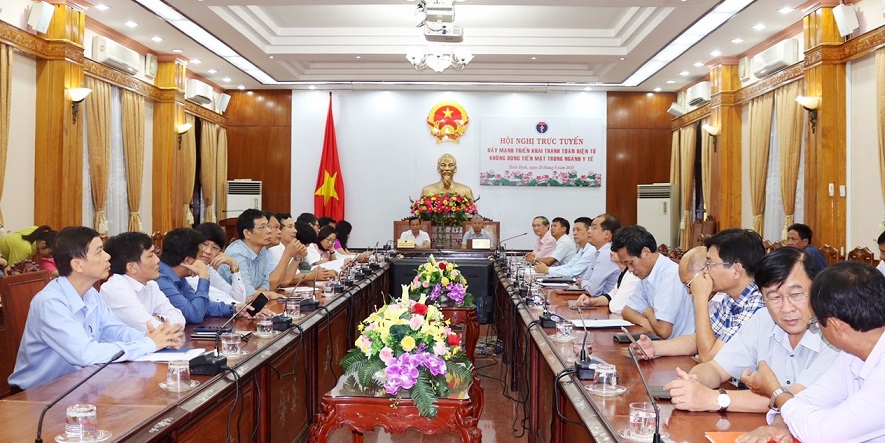 Hội nghị trực tuyến “Đẩy mạnh triển khai thanh toán điện tử không dùng tiền mặt trong ngành Y tế”