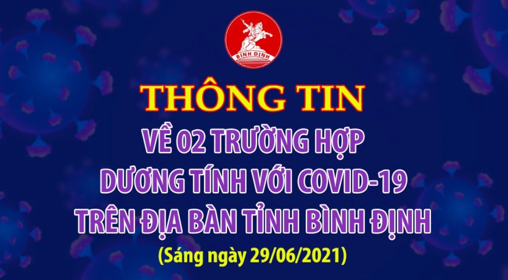 Thông tin về 02 trường hợp dương tính với COVID-19 trên địa bàn tỉnh Bình Định