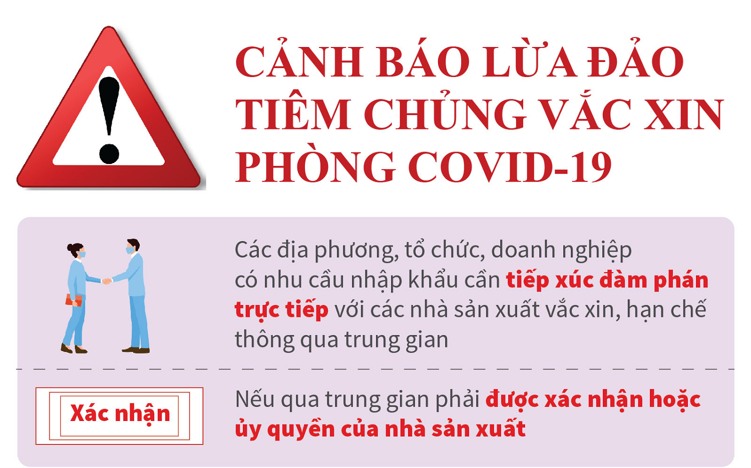 Cảnh báo về lừa đảo, giả mạo tiêm chủng vắc xin phòng COVID-19