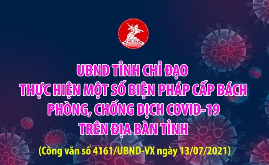 UBND tỉnh chỉ đạo tiếp tục thực hiện một số biện pháp cấp bách phòng, chống dịch COVID-19 trên địa bàn tỉnh