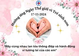 HƯỞNG ỨNG “NGÀY THẾ GIỚI VÌ TRẺ SINH NON” 17/11